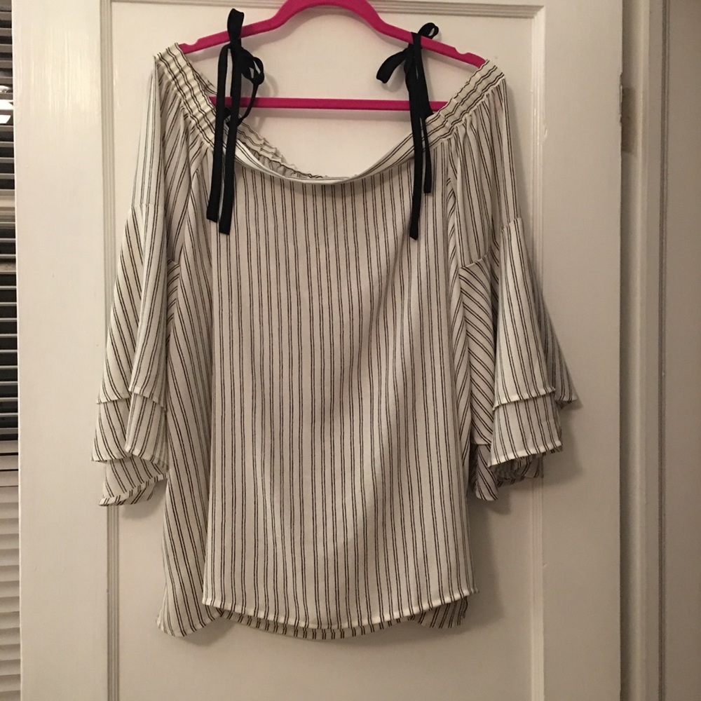 Loft off the shoulder top